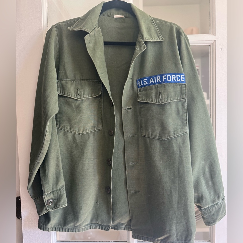 Vintage U.S. Air Force thick cotton botton up